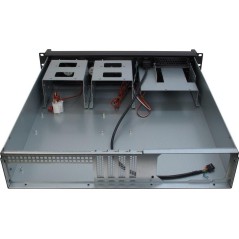 Inter-Tech IPC 2U-2098-SK Rackmount Micro-ATX Case - No Power Supply - Sleek Black Design for Optimal Performance